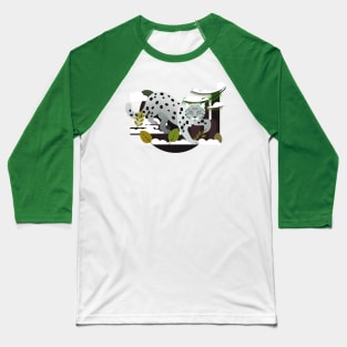 Snow Leopard Baseball T-Shirt